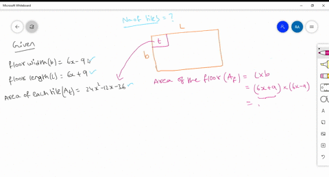 the-floor-in-a-computer-lab-has-a-width-of-6x-9-and-a-length-of-6x-9-find-the-area-of-the-floor-each-tile-that-will-cover-the-floor-has-an-area-of-24x2-12x-36-divide-the-two-areas-and-tell-how-many-ti