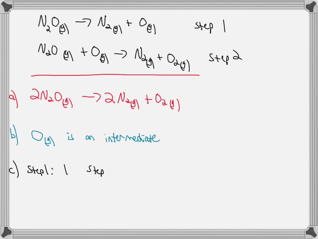 SOLVED: Identifying Reaction Intermediates: Example The Following Two ...