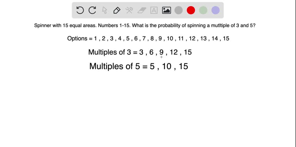 SOLVED: A Spinner Is Divided Into 5 Equal Sections Labeled 1 To 5 What ...