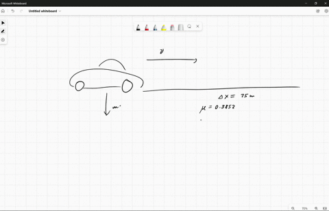 q2-a-car-is-moving-on-a-straight-level-road-which-is-skidded-for-a-total-distance-of-75-metres-after-the-brakes-are-applied-as-shown-in-figure-_-what-would-be-the-speed-of-the-car-just-befor-46085