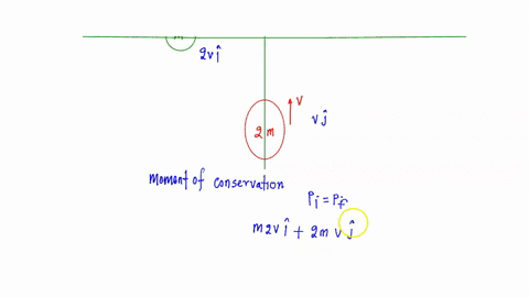 a-particle-of-mass-m-moving-in-the-x-direction-with-speed-2v-is-hit-by-another-particle-of-mass-2m-moving-in-the-y-direction-with-speed-v-if-the-collision-is-perfectly-inelastic-then-percent-21503