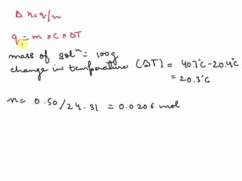 q1-a-chemist-wants-to-determine-empirically-the-enthalpy-change-for-the-following-reaction-mgs-2hclaq-mgcl2aq-h2g-the-chemist-uses-a-coffee-cup-calorimeter-to-react-050-g-of-mg-ribbon-with-1-04968