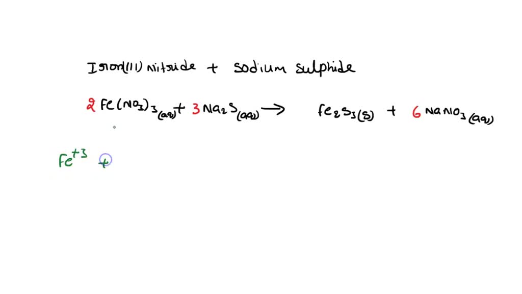 Solved Areaction Is Carried Out By Mixing Solution 0i Iron Nitrate With Solution Of Sodium