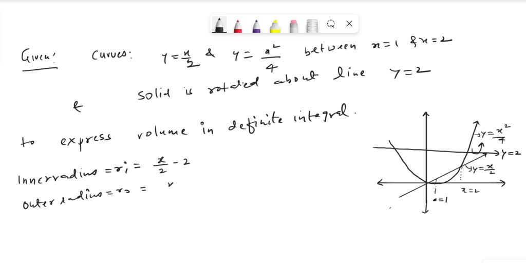 Solved Question Define R As The Region Bounded Above By The Function F X And Below By G X