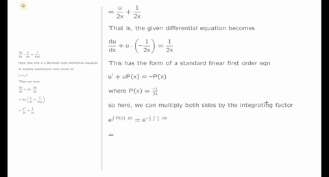 dydx-y4x14xy-solve-the-bernoulli-equation
