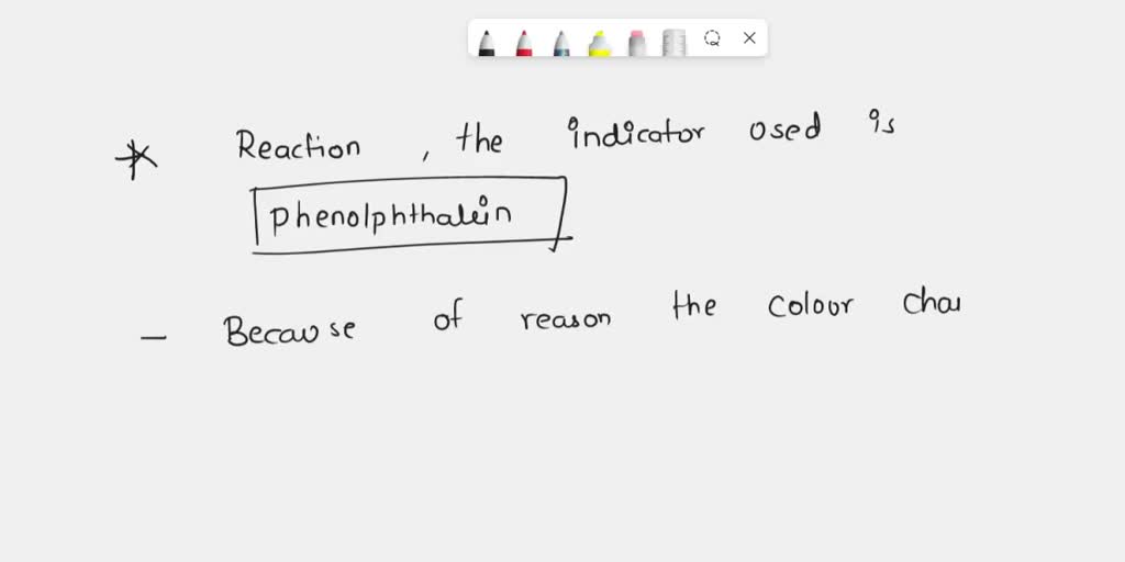 SOLVED 1. The indicator used in Redox titration is— a