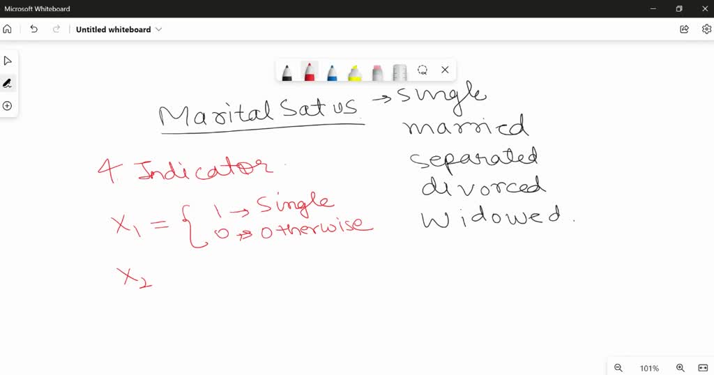 SOLVED The categorical variable marital status has the following
