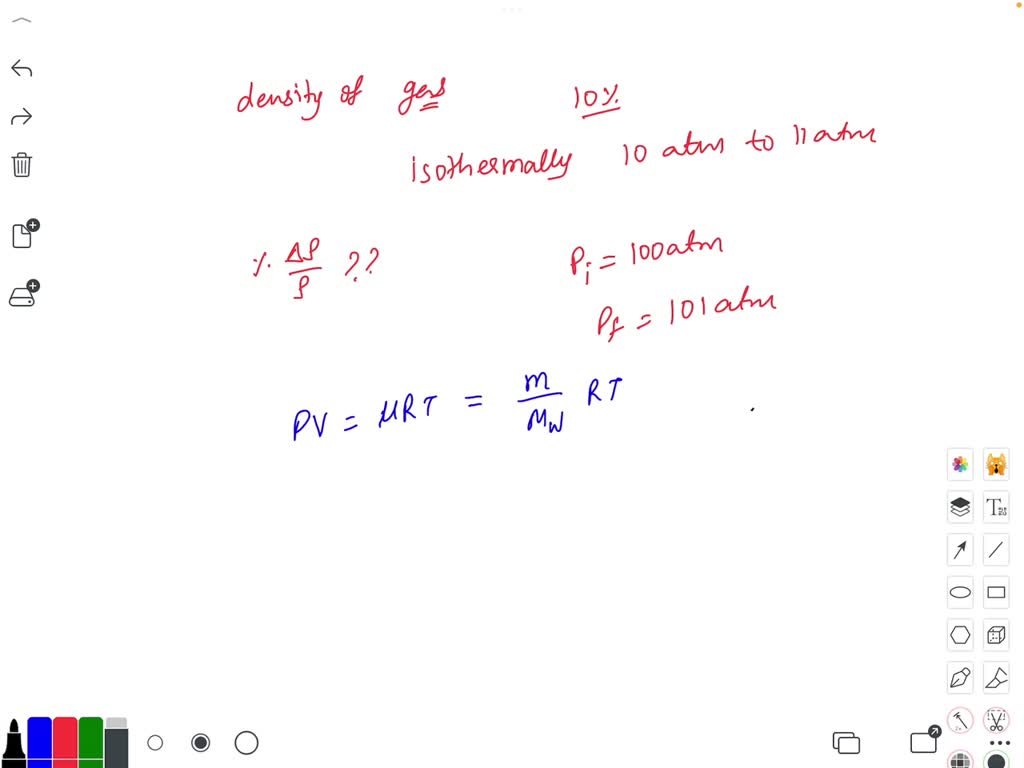 SOLVED: It is observed that the density of an ideal gas increases by 10 ...