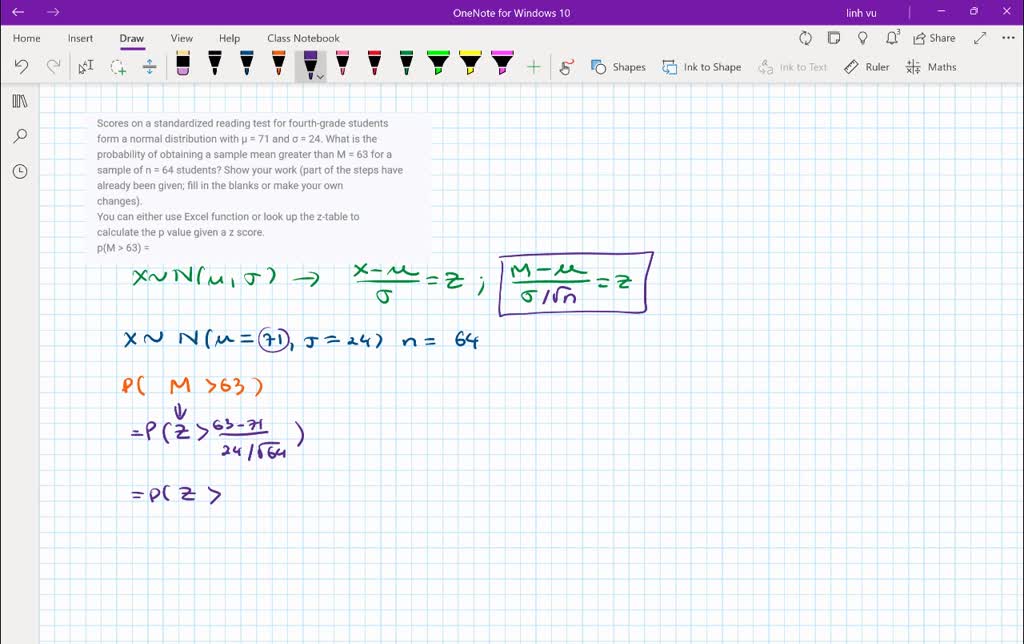 SOLVED Scores On A Standardized Reading Test For Fourth grade Students SOLVED Scores On A Standardized Reading Test For Fourth grade Students