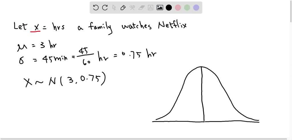 SOLVED: A family watches Netflix on average of 3 hours a day, the ...