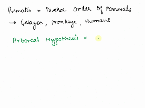 which-hypothesis-of-primate-origins-accounts-for-the-most-primate-traits-the-angiosperm-radiation-hypothesis-the-visual-predation-hypothesis-the-arboreal-hypothesis-the-floating-vegetation-h-23667