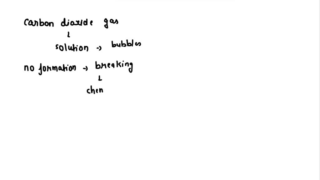 SOLVED when a soda water bottle is opened a gas is released does a