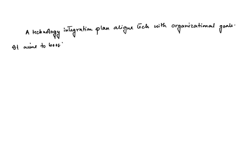 provide-an-overview-of-a-good-technology-integration-plan-including-its-purpose-and-objectives-then-briefly-outline-the-key-areas-you-will-focus-on-in-a-technology-integration-plan
