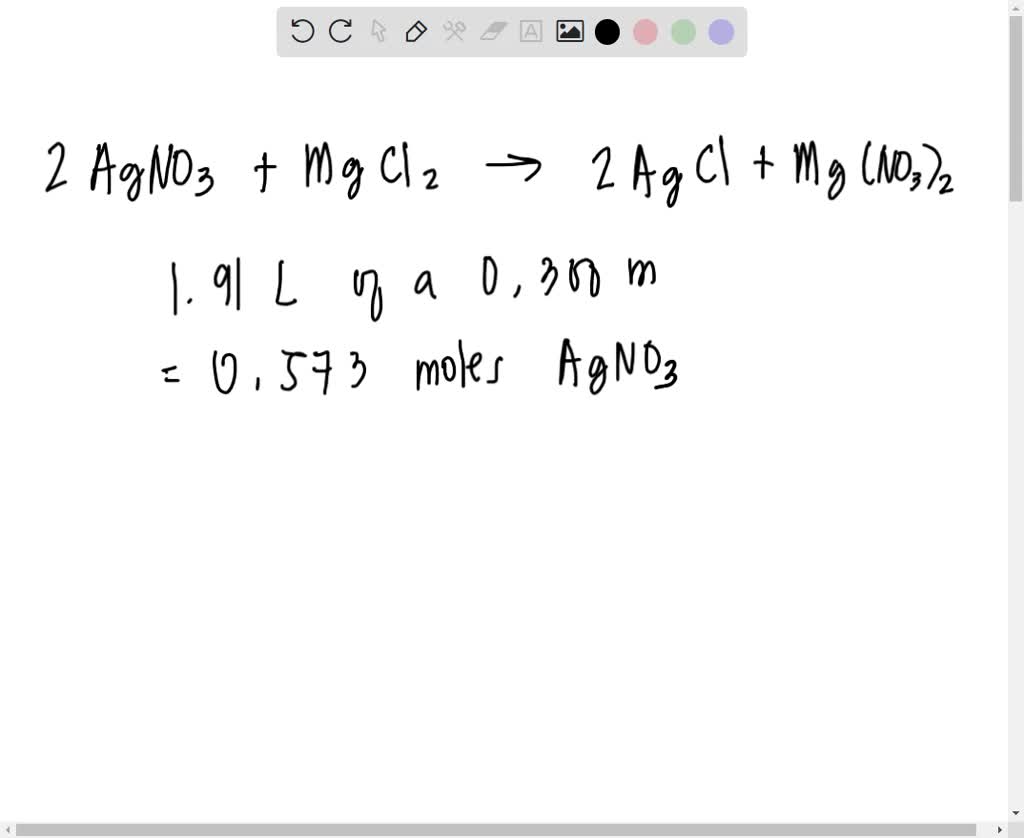 SOLVED When solutions of silver nitrate and magnesium chloride are