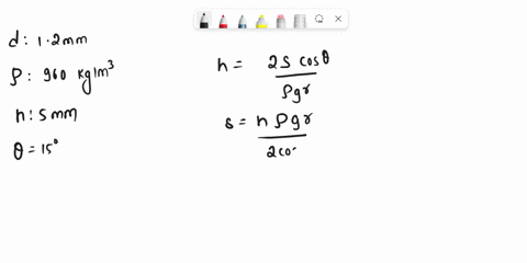 a-12-mm-diameter-tube-is-inserted-into-an-unknown-liquid-whose-density-is-960-kgm3-and-it-is-observed-that-the-liquid-rises-5-mm-in-the-tube-making-a-contact-angle-of-15-determine-the-surfac-74815