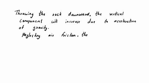 a-rock-is-thrown-from-a-bridge-at-an-angle-20circ-below-horizontal-at-the-instant-of-impact-is-the-r-52056
