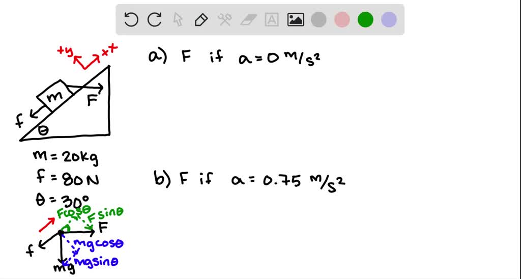 solved-a-horizontal-force-f-is-exerted-on-a-20-kg-box-to-slide-it-up-a