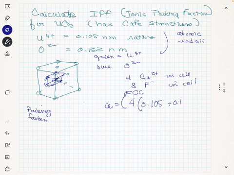 from-textbook-problem-312-calculate-the-ipf-for-uoz-which-has-the-cafz-structure-figure-310-assume-atomic-radius-of-u4-0105-nm-02-0132-nm_-ions-located-at-corners-of-4-cube-at-one-quarter-of-27422