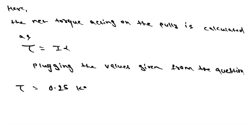 Two pulleys with different radii are attached to one another so that