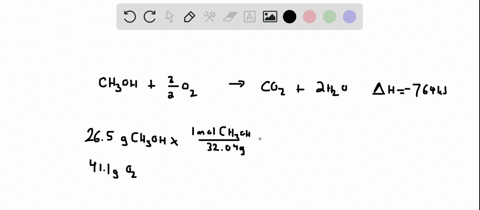 when-methanol-ch3oh-is-burned-in-the-presence-of-oxygen-gas-o2-a-large-amount-of-heat-energy-is-released-as-shown-in-the-combustion-reaction-ch3ohg32o2gco2g2h2olh764-kj-based-on-the-balanced-92621