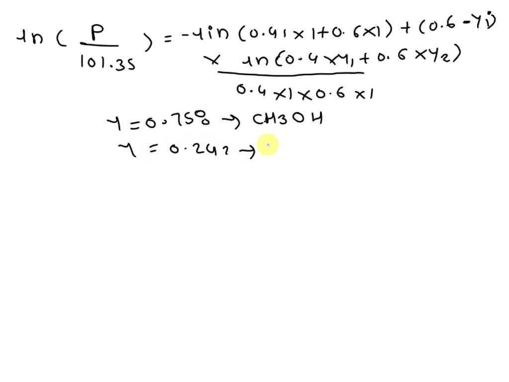 13.53. For the acetone(1)/methanol(2)/water(3) system, based on Eq. (13 ...