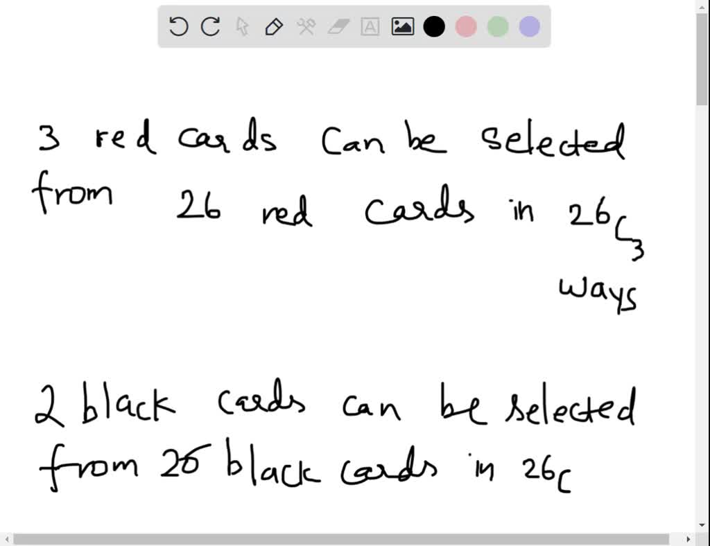 SOLVED Five cards are drawn from a standard deck of 52 playing cards