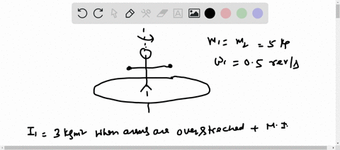 a-man-is-standing-on-the-center-of-a-platform-that-can-rotate-without-friction-about-a-vertical-axis-through-its-center-the-man-holds-a-5-kg-dumbbell-in-each-hand-keeping-his-arms-extended-horizonta-4
