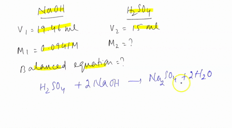 suppose-that-1946-ml-of-standardized-00941-m-naoh-is-required-to-neutralize-1500-ml-of-hso4-solution-write-the-balanced-chemical-equation-calculate-the-molarity-of-the-sulfuric-acid-solution-56878