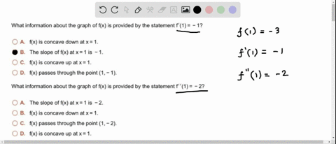 make-a-good-sketch-of-the-function-fx-near-the-point-where-x-1-given-that-f1-3f1-1and-f1-2_-what-information-about-the-graph-of-fx-is-provided-by-the-statement-f1-32-0a-the-slope-of-fx-at-x-17128