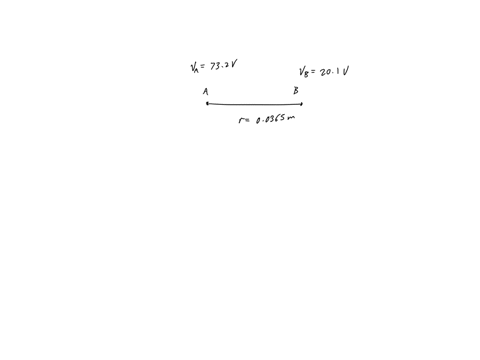 two-points-a-and-b-are-separated-by-00365-m-the-potential-at-a-is-732-v-and-that-at-b-is-201-v-find-the-magnitude-of-the-constant-electric-field-between-the-points-03431