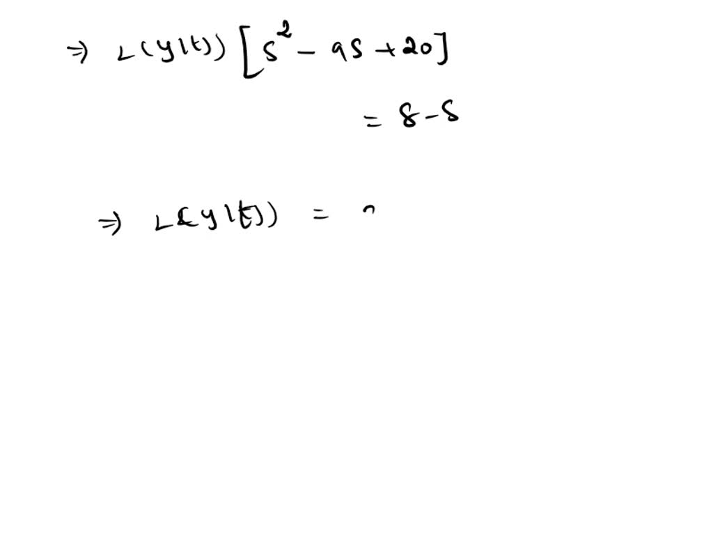 SOLVED: Consider the initial value problem Take the Laplace transform ...