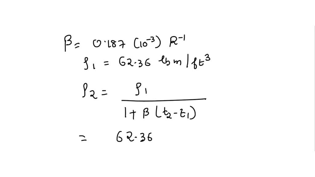 SOLVED Use the coefficient of volume expansion to estimate the density