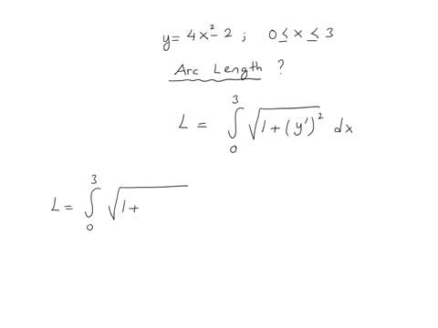 find-the-arclength-of-y4-x2-2-on-0-leq-x-leq-3-square