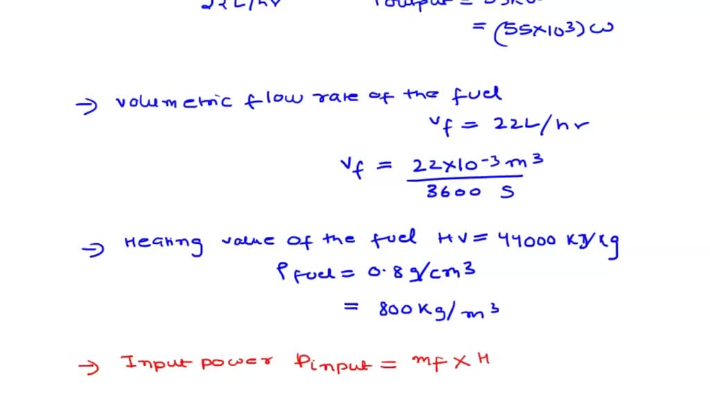 solved-an-automobile-engine-consumes-fuel-at-a-rate-of-22-l-h-and