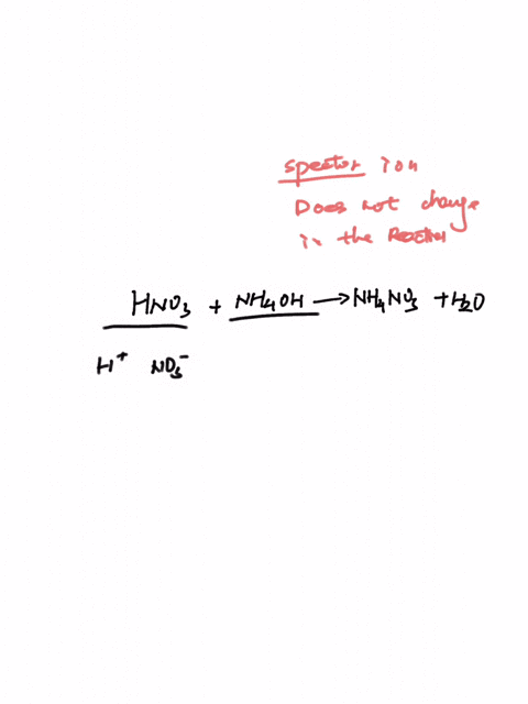 hno3-nh4oh-nh4no3-h2o