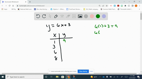Function tables with two-step rule Fill in the table using...