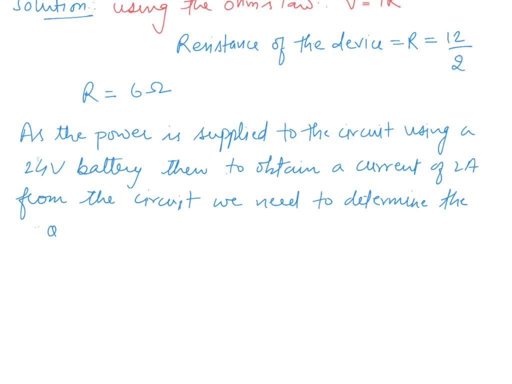 SOLVED The electrical device whose right requires terminal current of