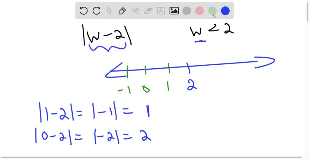 SOLVED: Simplify by writing the expression without absolute value bars ...