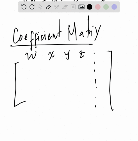 write-the-coefficient-matrix-and-the-augmented-matrix-for-each-system-leftbeginalignedxquad-zquad-w-14592