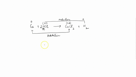 a-write-the-balanced-reaction-between-aqueous-hydrochloric-acid-use-h-and-ignore-the-cl-and-solid-copper-to-produce-copper-ii-chloride-and-hydrogen-gas-label-the-oxidation-numbers-b-if-one-u-65435