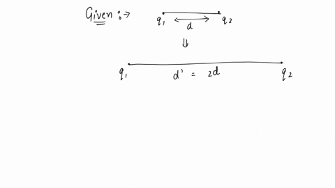 two-charges-are-separated-by-a-distance-d-if-the-distance-between-them-is-doubled-how-does-the-electric-potential-between-them-change
