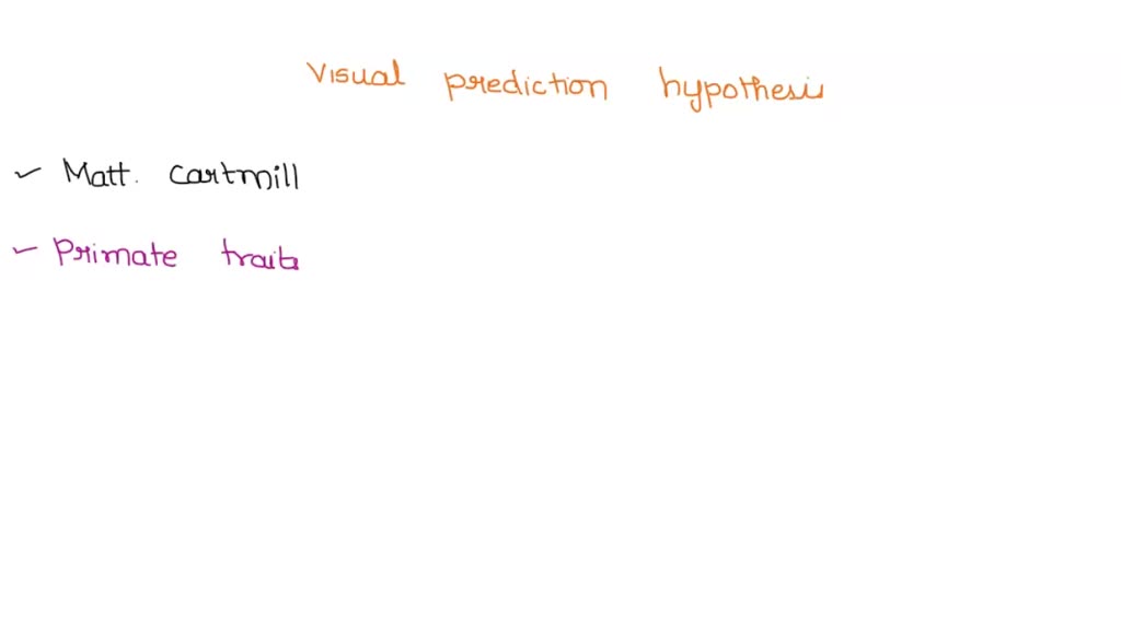 Visual Predation Visual Predation Hypothesis – Evolution and Phylogeny of Primates – GEZC