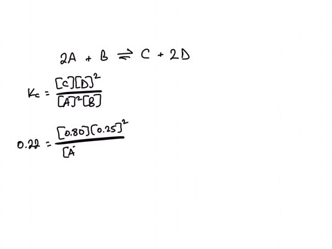 calculate-missing-equllibrium-concentration-question-for-the-following-equilibrium-24-b-c-2d-if-equilibrium-concentrations-are-b-044-m-c-080-m-and-d-025-mand-kc-022-what-is-the-equilibrium-c-53634