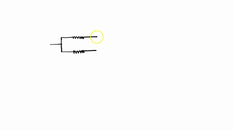 draw-a-diagram-of-an-operating-circuit-that-includes-a-battery-as-a-source-of-potential-difference-two-resistors-in-parallel-with-one-another-an-ammeter-that-reads-the-total-current-of-the-c-78986