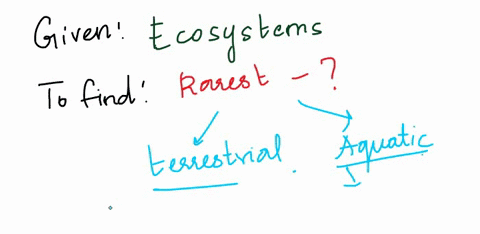 what-type-of-ecosystem-is-the-rarest-on-earth-among-both-terrestrial-and-aquatic-exosystems-a-ocean-99614