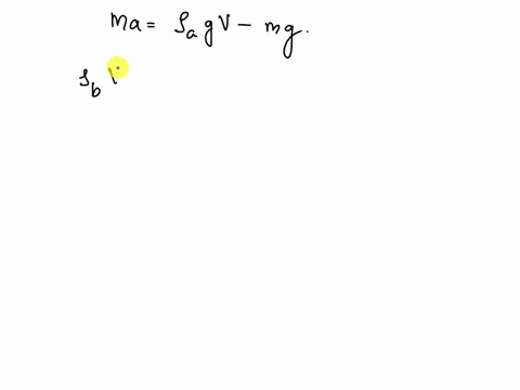a-balloon-is-filled-with-helium-and-let-go-it-rises-into-the-air-accelerating-at-a-rate-of-0151-m-s2if-the-density-of-air-is-122-kg-m3-then-what-is-the-average-density-of-the-balloon-to-3-sf-11699