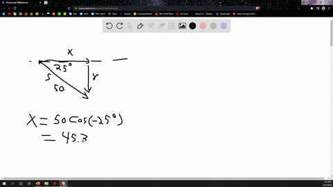 1-for-each-of-the-given-vectors-below-s-m-do-the-following-draw-in-the-components-using-the-given-angle-vour-resultant-triangle-label-the-components-appropriately-calculate-the-magnitude-of-30643