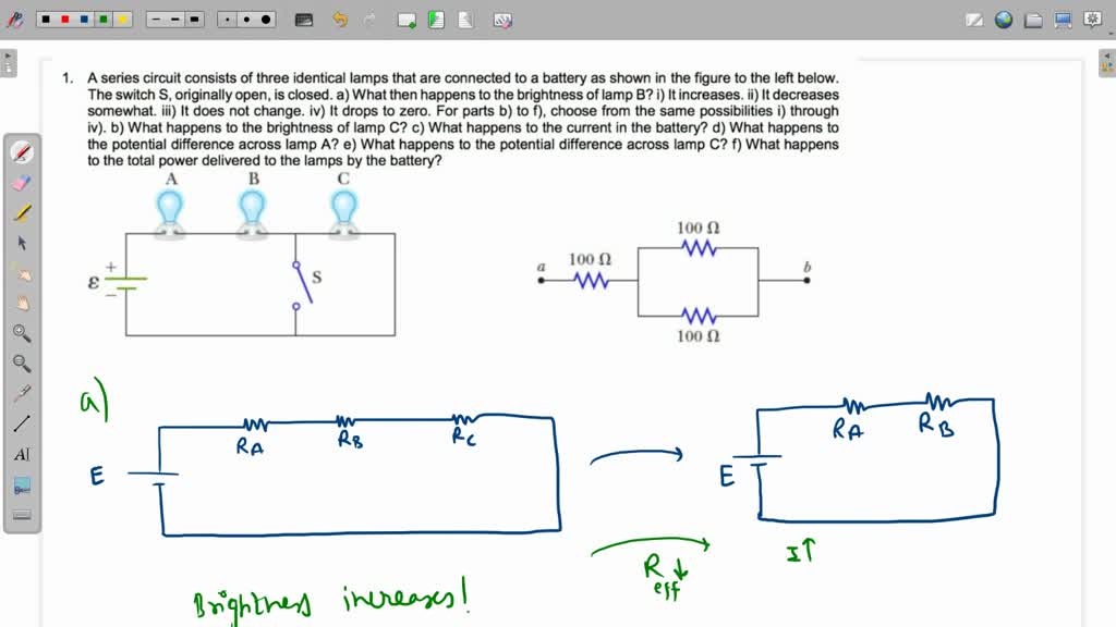 SOLVED: Part I: Compound Circuits Detail Battery Voltage And All ...