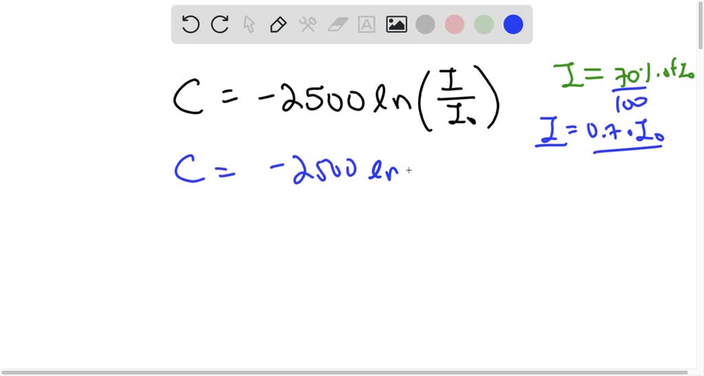 SOLVED A spectrophotometer measures the concentration of a sample dissolved in water by shining