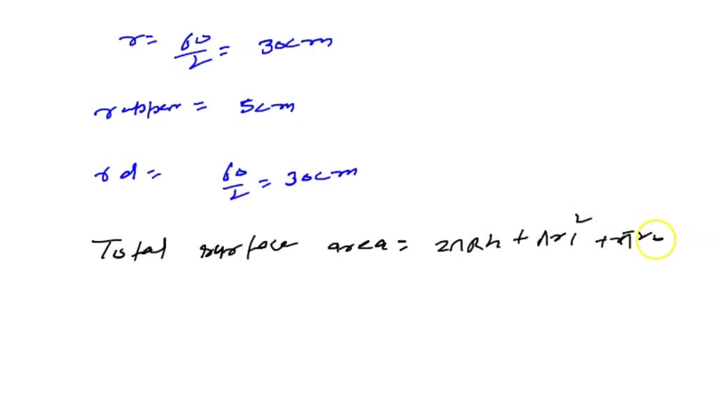 Solved: Determine The Surface Area Of A Frustum Of A Sphere With Base 